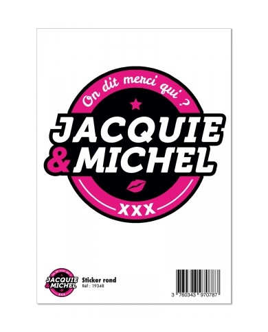 Grand sticker J&M rond noir