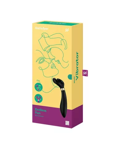 SATISFYER - ENDLESS FUN MULTI VIBRATEUR 3 NOIR SATISFYER - ENDLESS FUN MULTI VIBRATEUR 3 NOIR