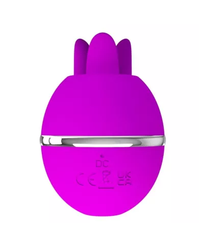 PRETTY LOVE - VIBRATEUR ROND EN SILICONE GEMINI BALL VIOLET