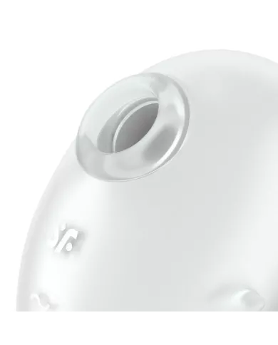 SATISFYER - CUTIE GHOST VIBRATEUR  POSER BLANC