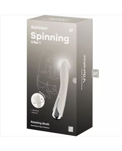 SATISFYER - VIBRATEUR ROTATEUR SPINNING VIBE 1 G-SPOT BEIGE