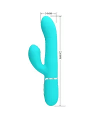PRETTY LOVE - VIBRATEUR MULTIFONCTION G-SPOT VERT AQUA PRETTY LOVE - VIBRATEUR MULTIFONCTION G-SPOT VERT AQUA