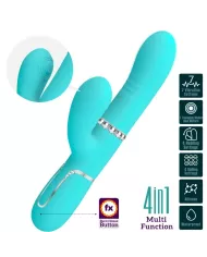 PRETTY LOVE - VIBRATEUR MULTIFONCTION G-SPOT VERT AQUA PRETTY LOVE - VIBRATEUR MULTIFONCTION G-SPOT VERT AQUA