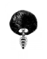 Plug métal Fluffy Twist S noir - Alive
