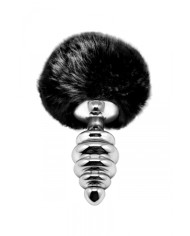 Plug métal Fluffy Twist M noir - Alive