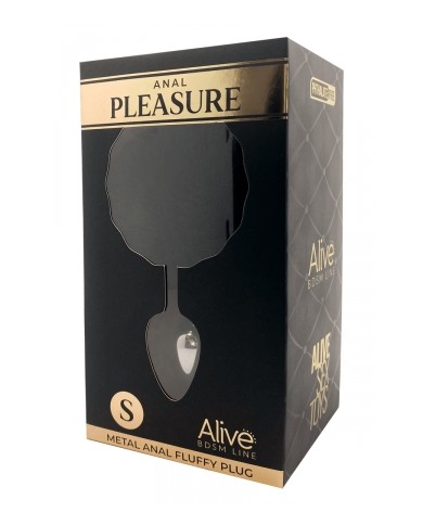 Plug métal Fluffy S noir - Alive
