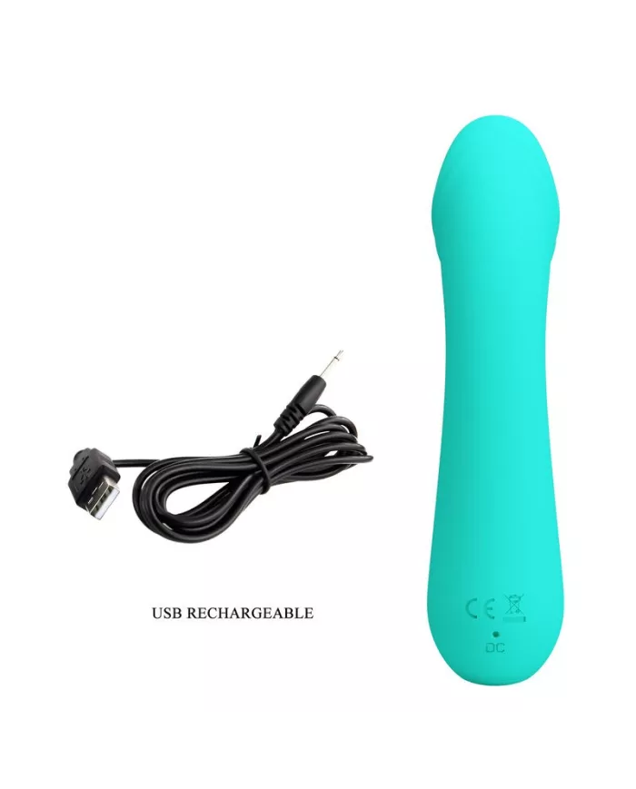 PRETTY LOVE - VIBRATEUR RECHARGEABLE CETUS VERT AQUA PRETTY LOVE - VIBRATEUR RECHARGEABLE CETUS VERT AQUA