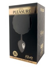 Plug métal Fluffy M noir - Alive