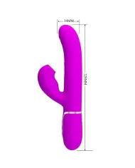 PRETTY LOVE - VIBRATEUR POINT G MULTIFONCTION 3 EN 1 PERLITA VIOLET PRETTY LOVE - VIBRATEUR POINT G MULTIFONCTION 3 EN 1 PERLITA VIOLET