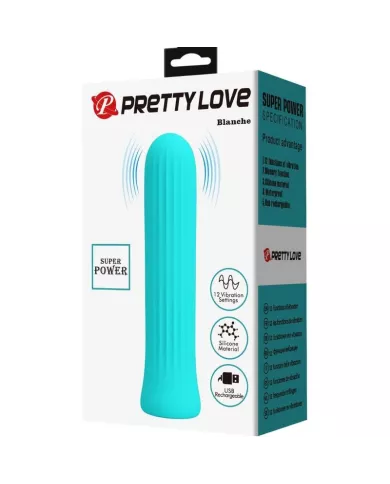 PRETTY LOVE - BLANCHE VIBRATEUR STIMULATEUR BLEU