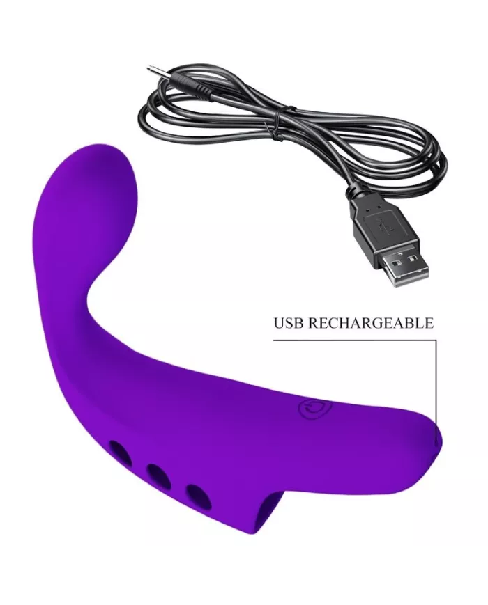 PRETTY LOVE - VIBRATEUR  DOIGT RECHARGEABLE GORGON VIOLET PRETTY LOVE - VIBRATEUR  DOIGT RECHARGEABLE GORGON VIOLET