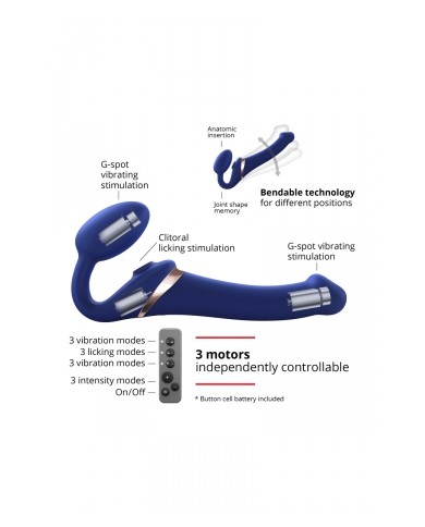 Strap-on-me Multi Orgasm bleu nuit L