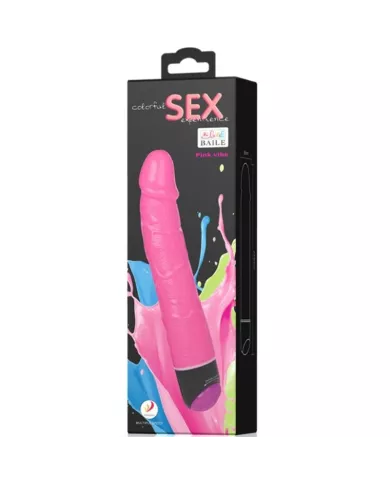 BAILE - VIBRATEUR RÉALISTE SEXE COLORÉ ROSE 23 CM