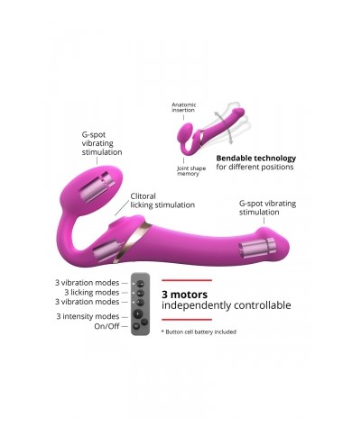 Strap-on-me Multi Orgasm Fuchsia L