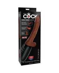 KING COCK - PLUS TRIPLE MENACE TON DE PEAU MARRON KING COCK - PLUS TRIPLE MENACE TON DE PEAU MARRON
