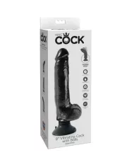 KING COCK - GODE VIBRANT AVEC TESTICULES 23 CM NOIR KING COCK - GODE VIBRANT AVEC TESTICULES 23 CM NOIR