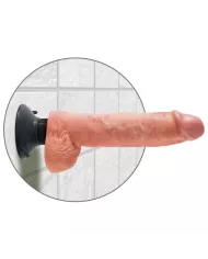 KING COCK - GODE VIBRANT AVEC TESTICULES 25.5 CM COULEUR NATURELLE KING COCK - GODE VIBRANT AVEC TESTICULES 25.5 CM COULEUR NATURELLE