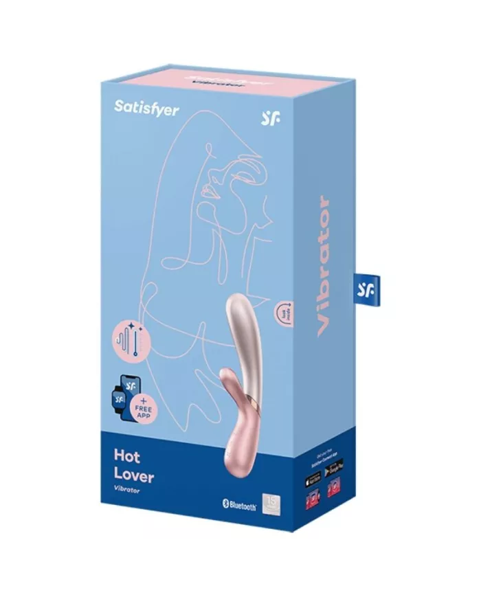 SATISFYER - VIBRATEUR HOT LOVER ROSE & BEIGE SATISFYER - VIBRATEUR HOT LOVER ROSE & BEIGE