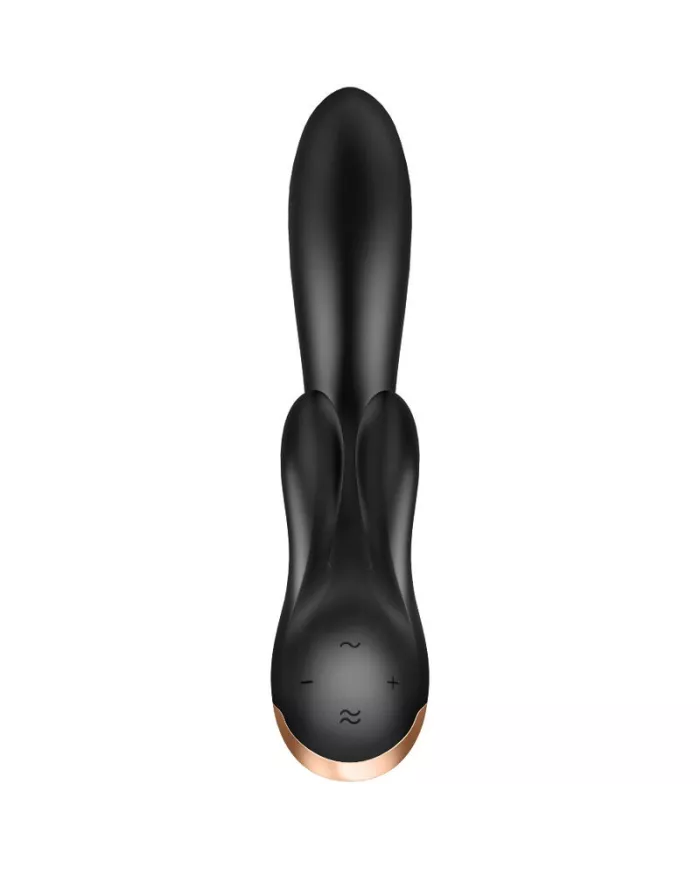 SATISFYER - APPLICATION VIBRATEUR DOUBLE FLEX NOIR SATISFYER - APPLICATION VIBRATEUR DOUBLE FLEX NOIR