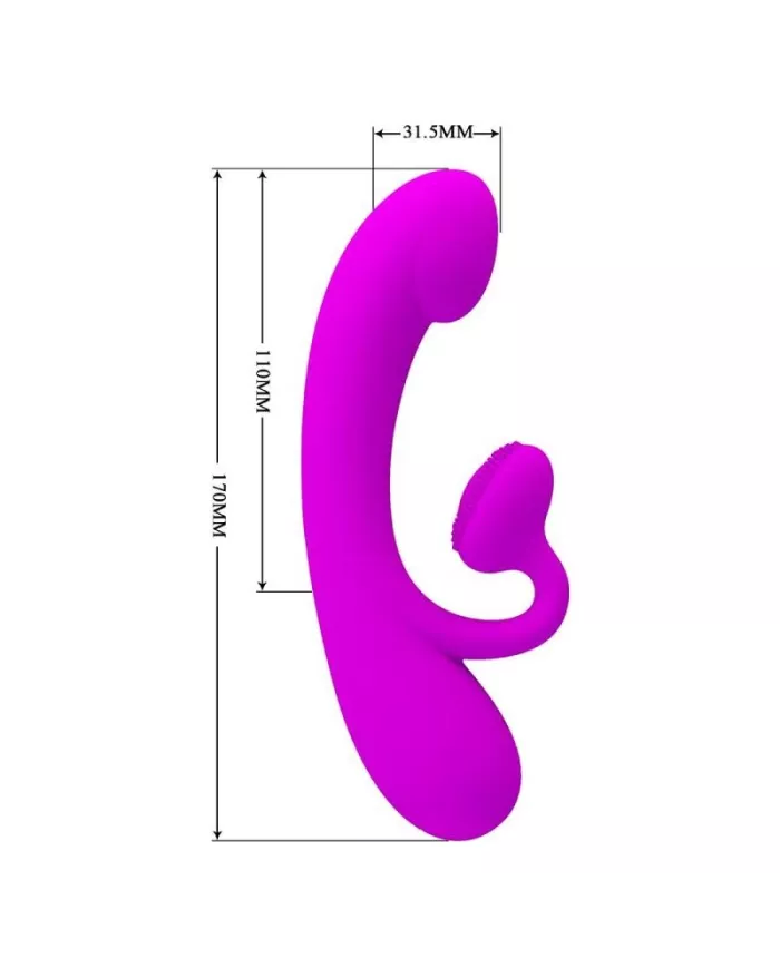 PRETTY LOVE - VIBRATEUR SINCÈRE ET ONDES STIMULANTES CLITORIDIENNES SILICONE VIOLET PRETTY LOVE - VIBRATEUR SINCÈRE ET ONDES STIMULANTES CLITORIDIENNES SILICONE VIOLET