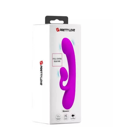 PRETTY LOVE - VIBRATEUR SINCÈRE ET ONDES STIMULANTES CLITORIDIENNES SILICONE VIOLET PRETTY LOVE - VIBRATEUR SINCÈRE ET ONDES STIMULANTES CLITORIDIENNES SILICONE VIOLET