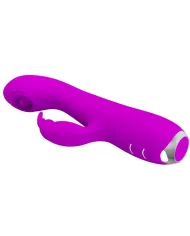 PRETTY LOVE - VIBRATEUR RECHARGEABLE RACHEL AVEC ONDES STIMULANTES VIOLET