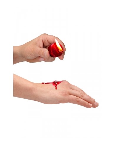 4 bougies SM rouges parfumées - Ouch!