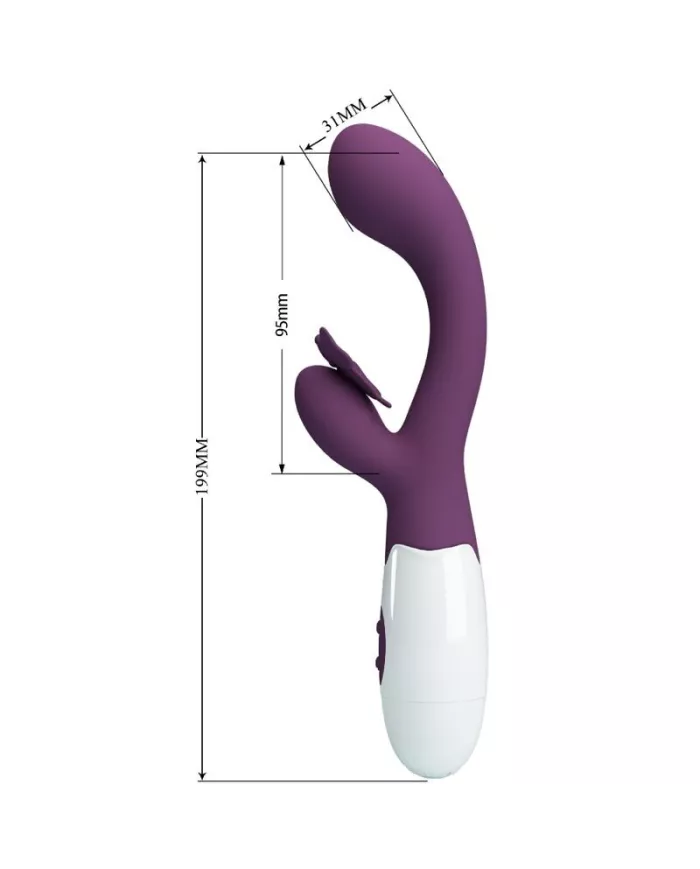 PRETTY LOVE - BUTTERFLY KISS VIBRATEUR RABBIT ET STIMULATEUR DE POINT G VIOLET PRETTY LOVE - BUTTERFLY KISS VIBRATEUR RABBIT ET STIMULATEUR DE POINT G VIOLET