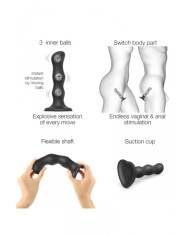 Geisha Dildo XL Noir - Strap-On-Me