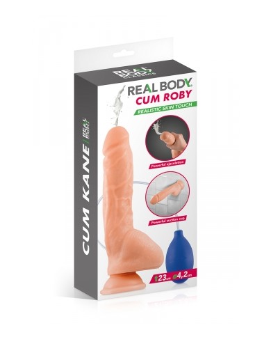 Gode éjaculateur Cum Roby 23cm - Real Body