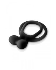 Double Cockring noir Glamy