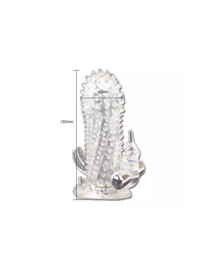 BAILE - BRAVE MAN RABBIT VIBRATEUR EXTENSION DE PÉNIS