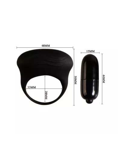 PRETTY LOVE - BERTRAM ANNEAU VIBRATEUR NOIR