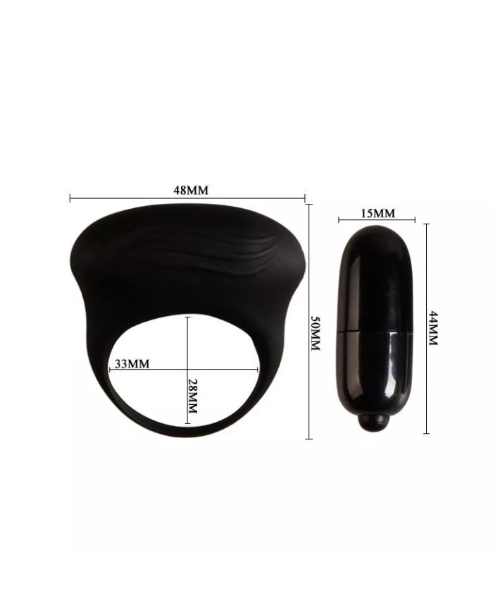 PRETTY LOVE - BERTRAM ANNEAU VIBRATEUR NOIR