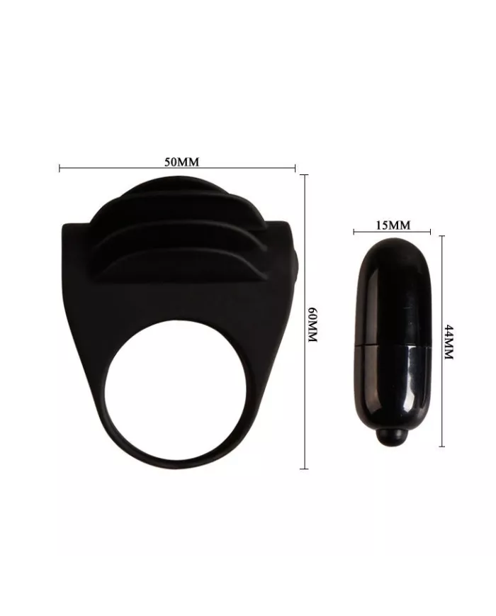 PRETTY LOVE - ANNEAU VIBRATEUR NOIR CHESTER PRETTY LOVE - ANNEAU VIBRATEUR NOIR CHESTER