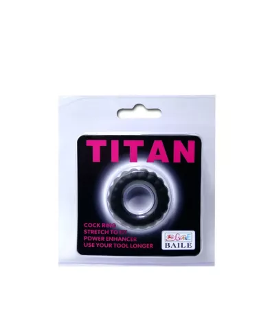 BAILE - COCKRING TITAN NOIR 2 CM