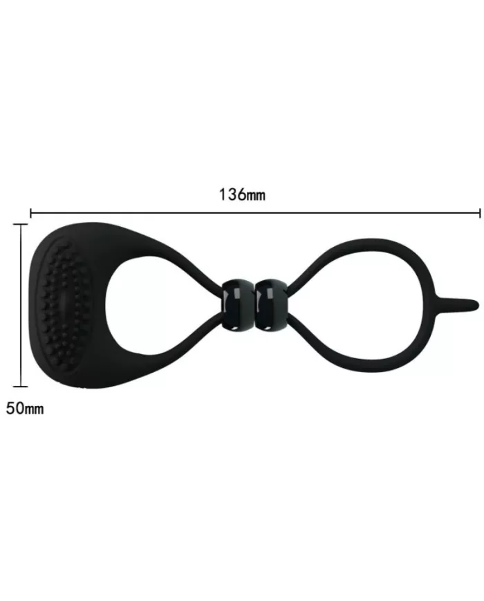 PRETTY LOVE - DOUBLE ANNEAU POUR PÉNIS ET TESTICULES PRETTY LOVE - DOUBLE ANNEAU POUR PÉNIS ET TESTICULES