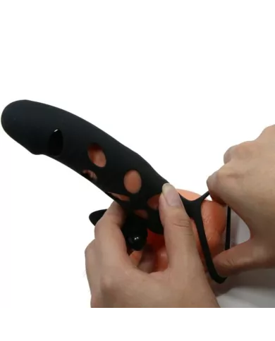 PRETTY LOVE - HOUSSE EN SILICONE AVEC VIBRATION 15.2 CM