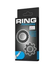 BAILE - KIT 2 ANNEAUX FLEURI EN SILICONE BAILE - KIT 2 ANNEAUX FLEURI EN SILICONE