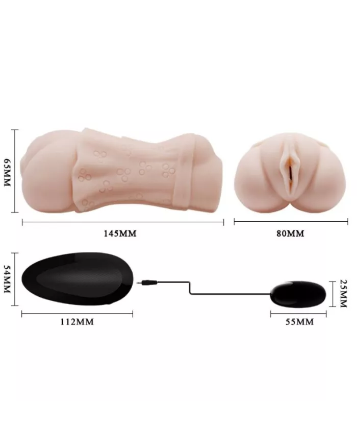 CRAZY BULL - MASTURBADEUR VAGIN PEAU D'EAU AVEC BALLE VIBRANTE 2 CRAZY BULL - MASTURBADEUR VAGIN PEAU D'EAU AVEC BALLE VIBRANTE 2