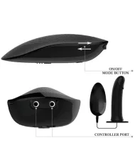 PRETTY LOVE - VITO STRAP ON AVEC GODE CREUX ET VIBRATION 17.3 CM PRETTY LOVE - VITO STRAP ON AVEC GODE CREUX ET VIBRATION 17.3 CM