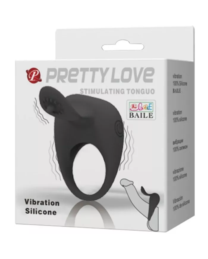 PRETTY LOVE - ANNEAU VIBRANT AVEC LANGUE PRETTY LOVE - ANNEAU VIBRANT AVEC LANGUE