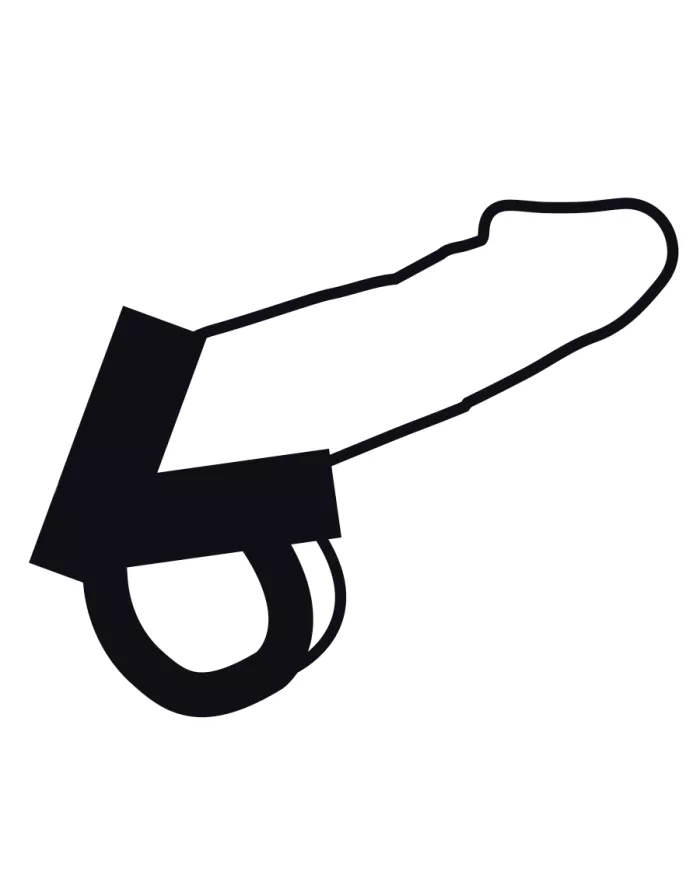 DARKNESS - ANNEAU CUTANÉ POUR PÉNIS ET TESTICULES DARKNESS - ANNEAU CUTANÉ POUR PÉNIS ET TESTICULES