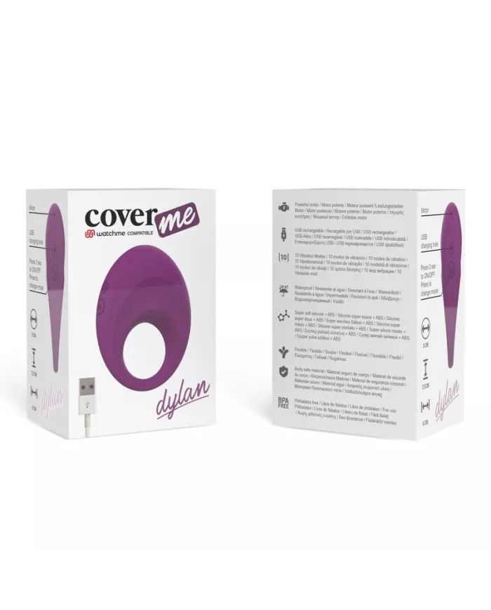 COVERME - BAGUE RECHARGEABLE DYLAN COMPATIBLE AVEC LA TECHNOLOGIE SANS FIL WATCHME