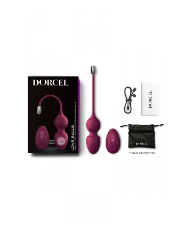 Love balls télécommandées bordeaux - Dorcel