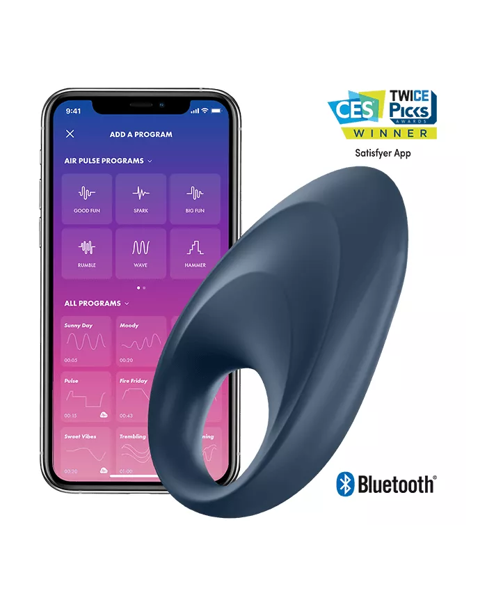 SATISFYER - APPLICATION DE VIBRATEUR  UN ANNEAU MIGHTY