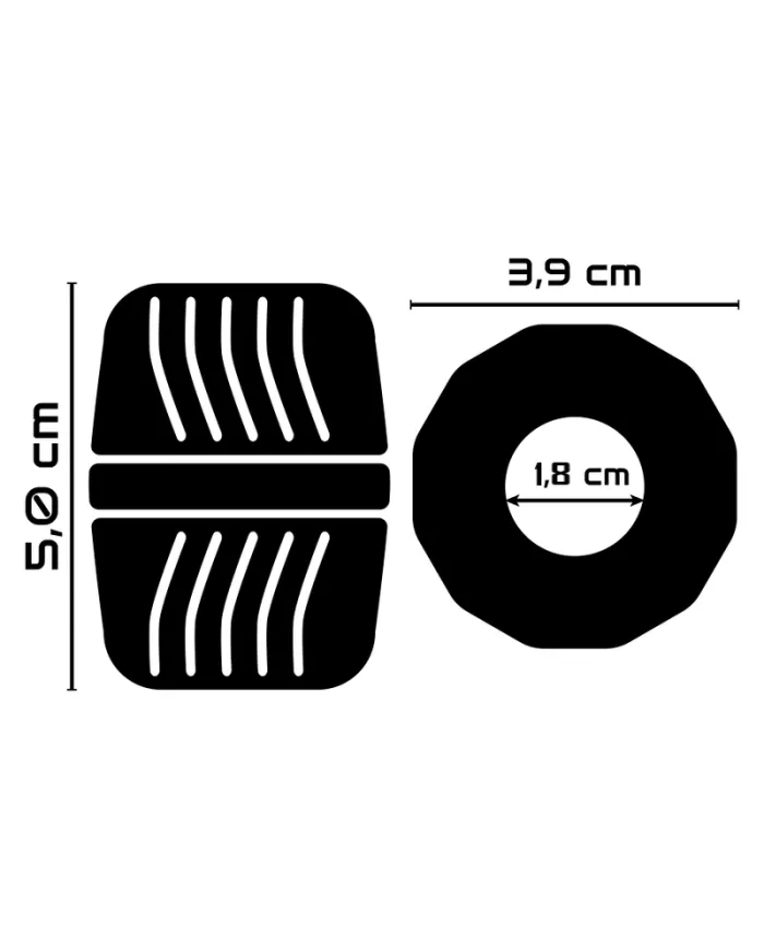 POWERING - ANNEAU PÉNIS SUPER FLEXIBLE ET RÉSISTANT 5 CM PR11 NOIR