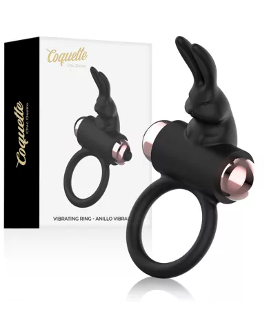 COQUETTE CHIC DESIRE - COCKRING AVEC VIBRATEUR NOIR/ OR