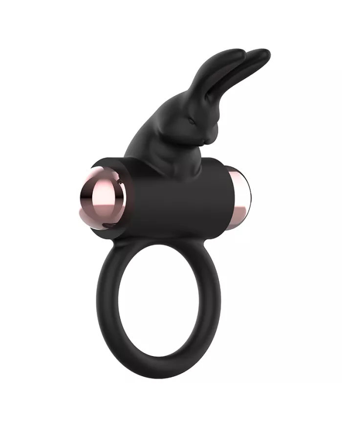COQUETTE CHIC DESIRE - COCKRING AVEC VIBRATEUR NOIR/ OR COQUETTE CHIC DESIRE - COCKRING AVEC VIBRATEUR NOIR/ OR