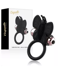 COQUETTE CHIC DESIRE - COCKRING PAPILLON AVEC VIBRATEUR NOIR/ OR